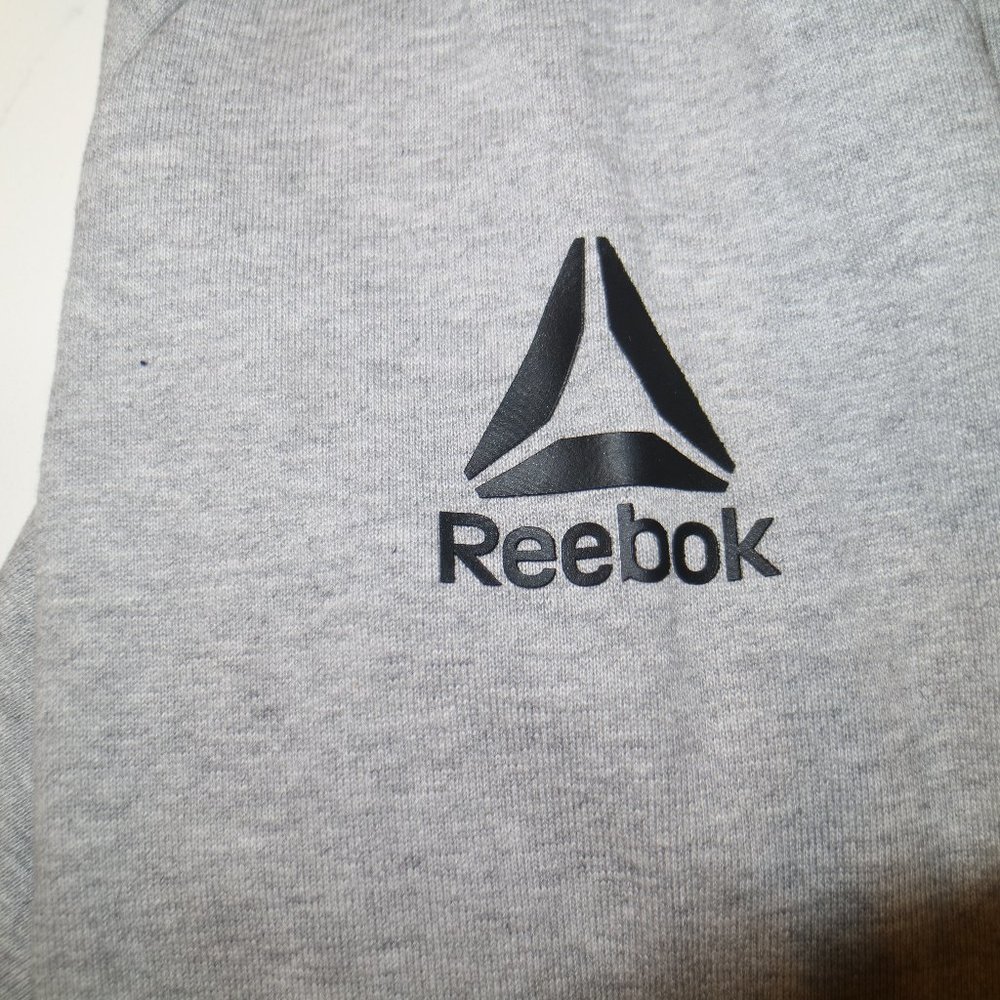 Reebok grey zip up hoodie